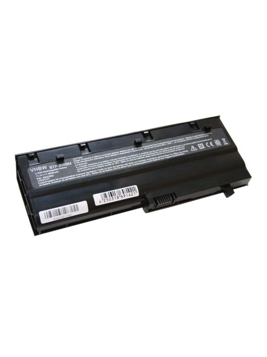 Notebook akkumulátor  Medion 40024623, 40024627, 40022954, 40022955 - 6600 mAh 11,1 V Li-Ion, fekete