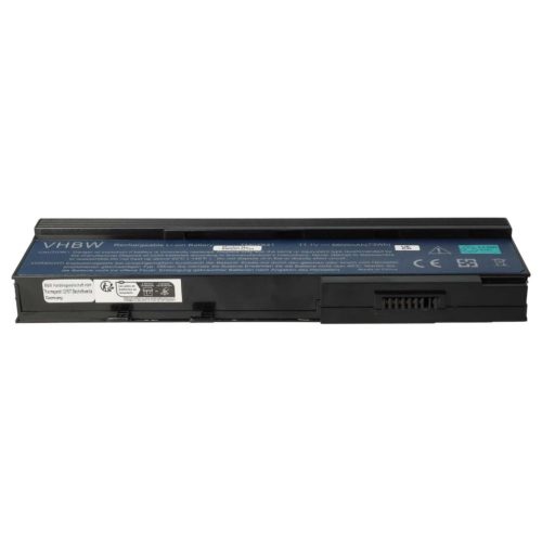 VHBW Notebook Battery Acer BT.00603.012, 934T2130F, 934C2130F - 6600 mAh 11.1 V Li-Ion, black