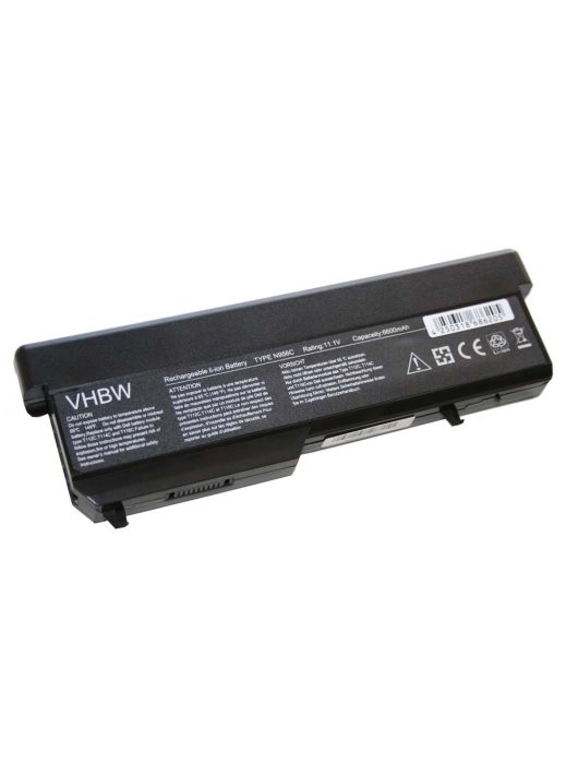 Notebook akkumulátor  Dell 312-0724, 0K738H, 0N950C, 0N956C, 0N958C - 6600 mAh 11,1 V Li-Ion, fekete