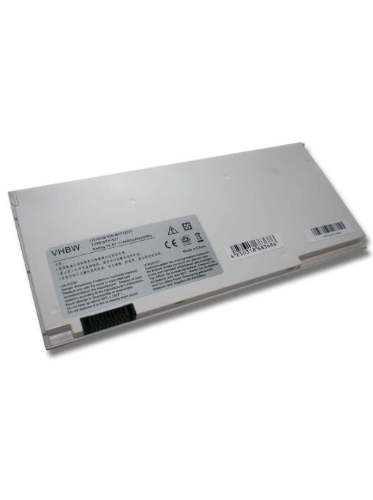 Notebook akkumulátor  MSI BTY-S31, BTY-S32 - 4400 mAh 14,8 V Li-Ion, fehér