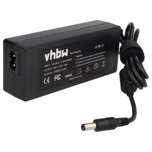 VHBW Hálózati tápadapter IBM Lenovo 02K6543-at IBM Lenovo Notebookhoz stb. - 16,5 cm, 72 W