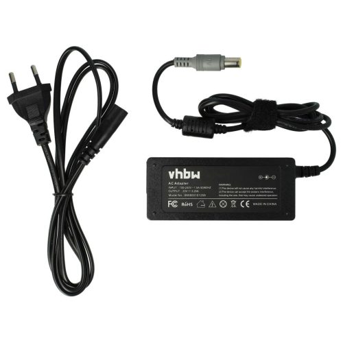 VHBW Hálózati tápadapter IBM / Lenovo 40Y7700, 40Y7696, 41N8460 modelleket IBM / LenovoNotebookhoz - 15 cm, 65 W