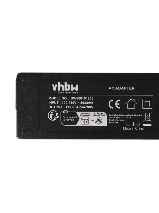 Hálózati tápadapter Samsung AD-8019, AA-PA1N90W, AD-9019A, AD-9019 Samsung Notebook-hoz - 16 cm, 90 W