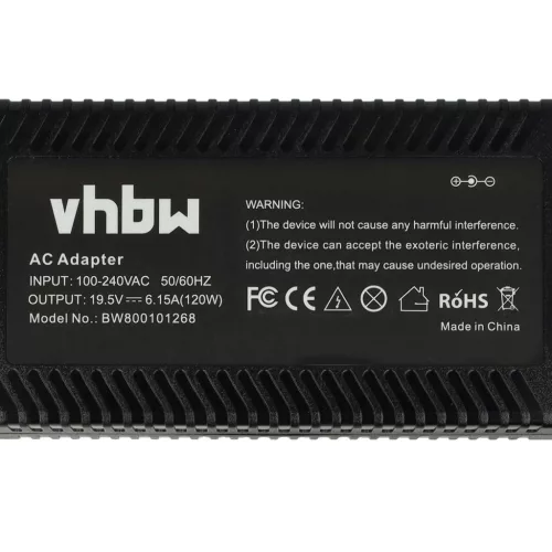 VHBW Hálózati tápadapter Sony PCGA-AC19V6, PCGA-19V7, PCGA-AC19V7  SonyNotebookhoz - 19,5 cm, 120 W