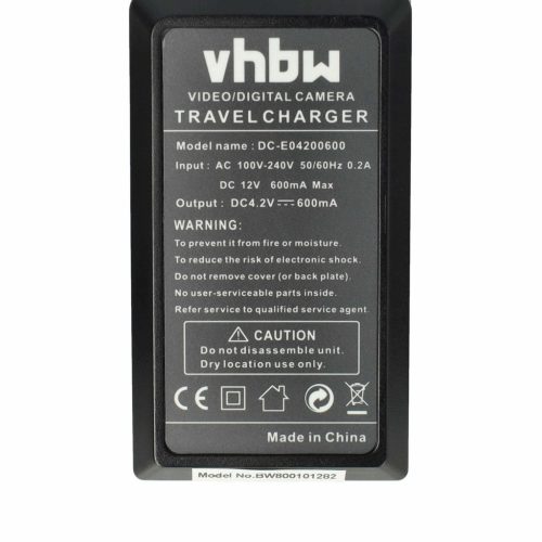VHBW Ladegerät Casio Exilim EX-H10, EX-H20G, EX-FH100, EX-H15 HI-Zoom Digitalkamera - 0,6 A