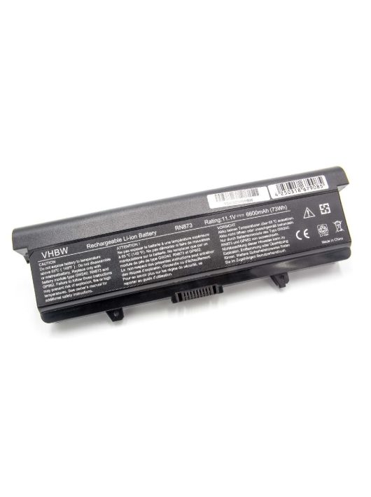 Notebook akkumulátor  Dell 0GW252, 312-0625, 312-0566, 312-0567 - 6600 mAh 11,1 V Li-Ion, fekete