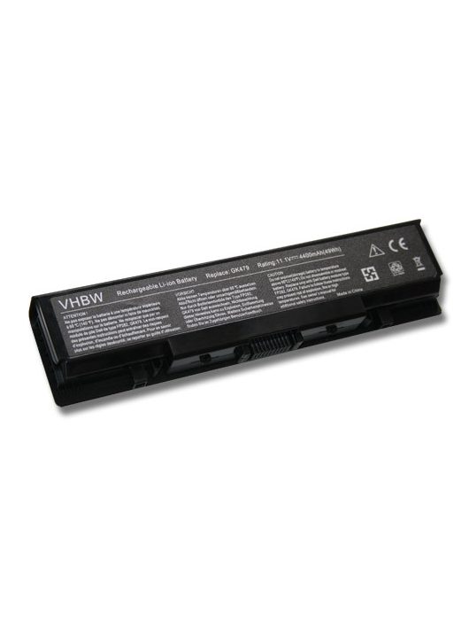 Notebook akkumulátor  Dell 312-0513, 312-0518, 312-0520, 312-0504 - 4400 mAh 11,1 V Li-Ion, fekete