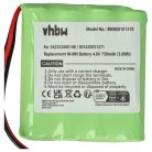 VHBW Remote Control Battery Philips 310420051271, 2422 526 00148, 8100 911 02101 - 750 mAh 4.8 V NiMH