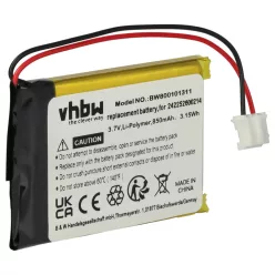   VHBW Remote Control Battery 242252600214 - 850 mAh 3.7 V Li-Ion