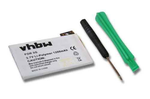 Mobiltelefon akkumulátor  Apple 616-0346, 616-0366, 616-0347 - 1200 mAh 3,7 V Li-polimer + szerszámok