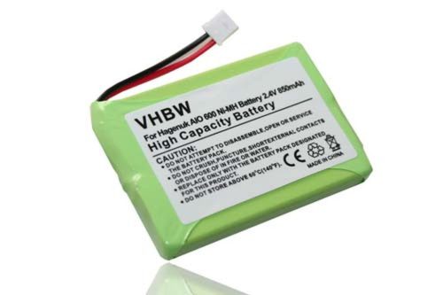 Vezetékes telefon akku a Hagenuk CN3045TS-hez - 850 mAh 2,4 V NiMH