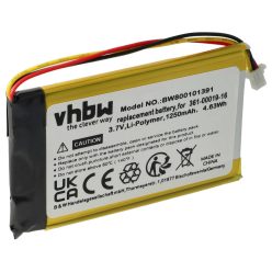   VHBW GPS Akku Garmin 361-00019-16, 361-00019-40 - 1250 mAh 3,7 V Li-Polymer