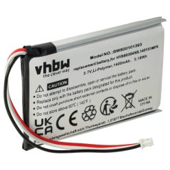   VHBW GPS Akku HYB8030450L1401S1MPX, MA3060 - 1400 mAh 3,7 V Li-Ion