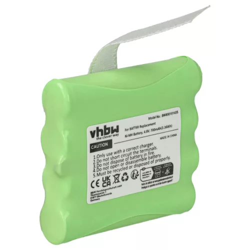 VHBW Radio Akku BATT6R, BATT-6R - 700 mAh 4,8 V NiMH