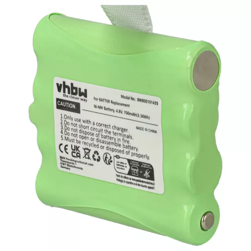 VHBW Radio Akku BATT6R, BATT-6R - 700 mAh 4,8 V NiMH