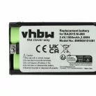 VHBW Mikrofonakku Sennheiser BA2015, BA-2015 - 1500 mAh 2,4 V NiMH