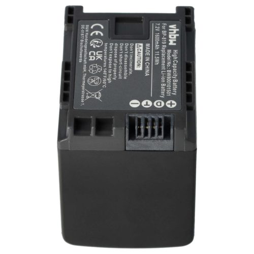 Videokamera Akku Canon 2740B002, für BP-819 - 1600 mAh 7,2 V Li-Ion