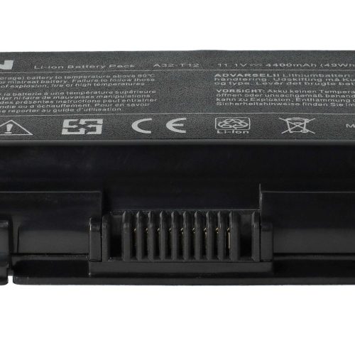 VHBW Notebook akkumulátor  Asus 90-NQK1B1000Y, A32-C51, A32-T12 - 4400 mAh 11,1 V Li-Ion, fekete