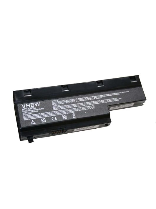 Notebook akkumulátor  Medion BTP-D5BM, BTP-D4BM, 40029779, 40029778 - 4400 mAh 14,8 V Li-Ion, fekete