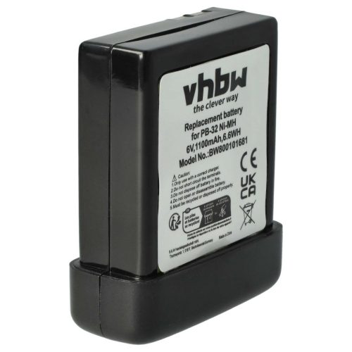 VHBW Radio battery Kenwood PB-32, PB-32H, PB-33, PB-34 - 1100 mAh 6 V NiMH