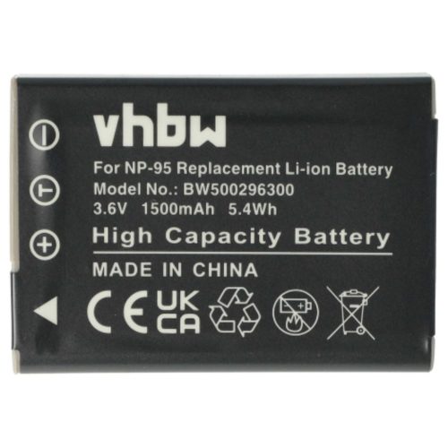 VHBW Battery for Ricoh DB-90 - 1500 mAh, 3.6 V, Li-Ion