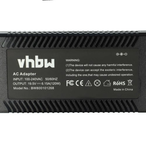 VHBW Hálózati tápadapter Sony PCGA-AC19V5, PCGA-AC19V4, PCGA-AC19V3  SonyNotebookhoz - 19,5 cm, 120 W
