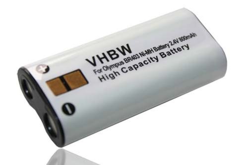 VHBW Diktafon elem az Olympus BR403, BR402-hez - 800 mAh 2,4 V NiMH