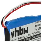 VHBW GPS Akku Becker 07837MHSV, 338937010150, S30 - 720 mAh 3,7 V Li-Ion