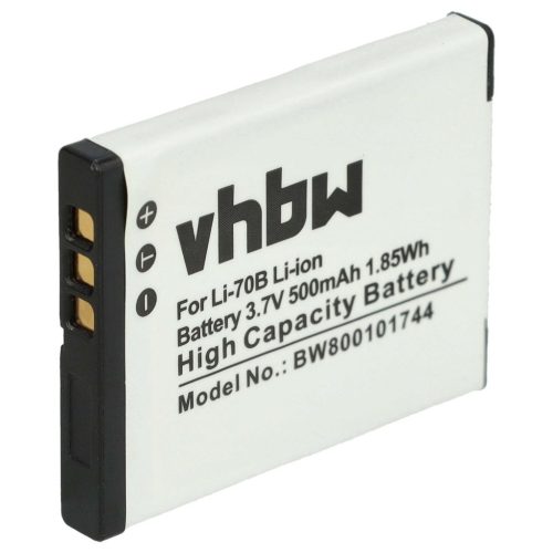 VHBW Akku für Olympus Li-70B - 500 mAh, 3,6 V, Li-Ion