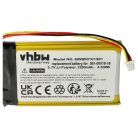 VHBW GPS Battery 361-00019-11 - 1250 mAh 3.7 V Li-polymer