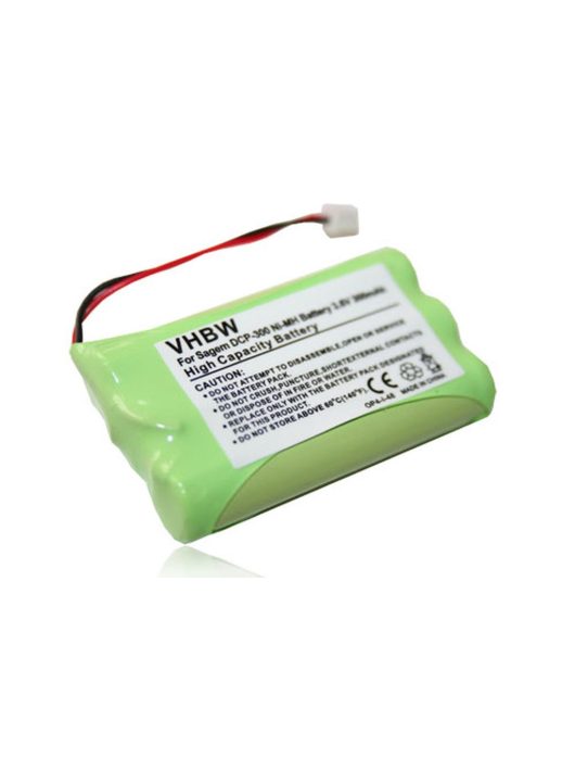 Vezetékes telefon akku a T307, GP 30AAAAH3BMX-hez - 300 mAh 3,6 V NiMH