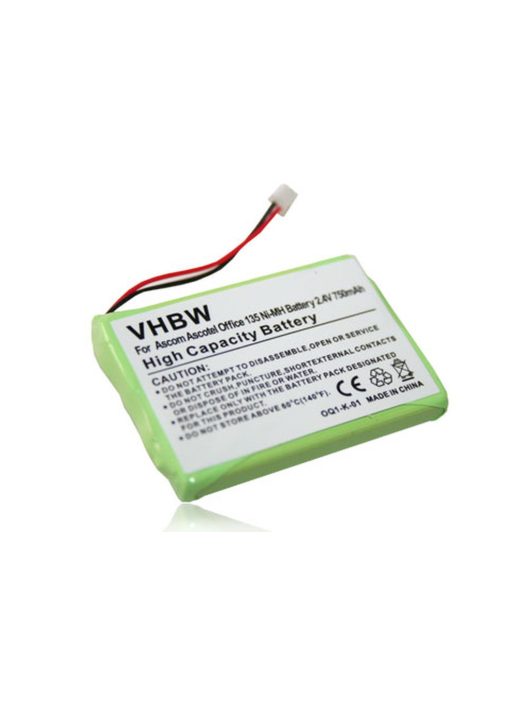 Vezetékes telefon akku 2010-re - 750 mAh 2,4 V NiMH