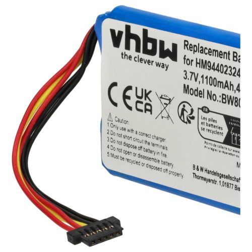 VHBW GPS Akku P11P11-43-S01 - 1100 mAh 3,7 V Li-Ion