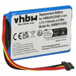   VHBW GPS Akku VF1A, HM9440232488, AHL03711012 - 1100 mAh 3,7 V Li-Ion