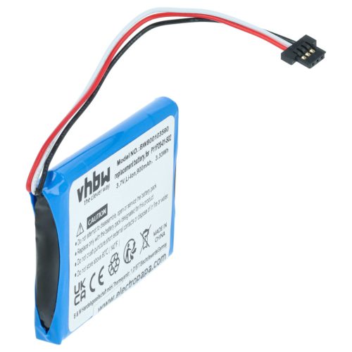 VHBW GPS Akku AHL03709900 - 900 mAh 3,7 V Li-Ion