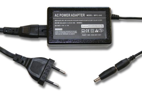 VHBW Tápegység APV12PV10P-V10P-V10AP-V13AP-V12P-V12 kamerához - 2 m, 11 V 1,0 A