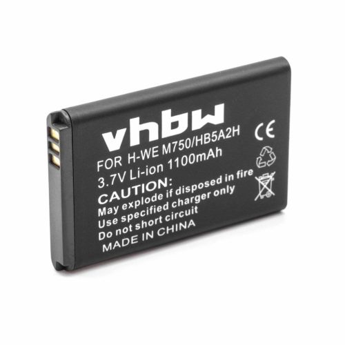 VHBW Mobile Phone Battery for Huawei HB5A2H - 1100 mAh 3.7 V Li-Ion - Smartphone Battery