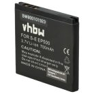 VHBW Mobile Phone Battery for Sony-Ericsson EP500 - 700 mAh 3.7 V Li-Ion - Smartphone Battery