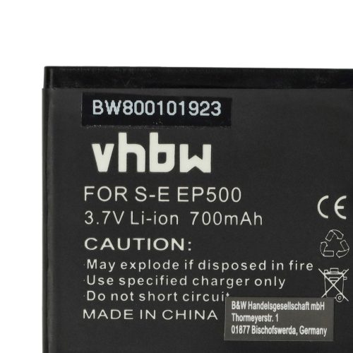 VHBW Mobile Phone Battery for Sony-Ericsson EP500 - 700 mAh 3.7 V Li-Ion - Smartphone Battery