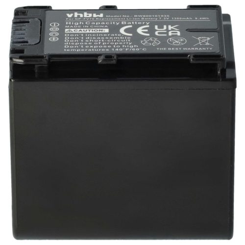 Videokamera Akku Sony NP-FV40, NP-FV50, NP-FV100, NP-FV60, NP-FV30 - 1300 mAh 7,2 V Li-Ion