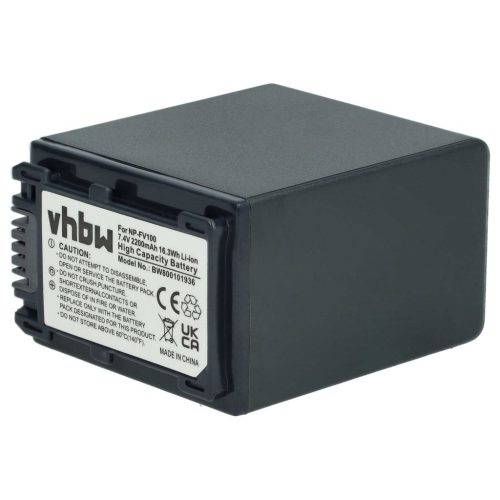 Videokamera akkumulátor Sony NP-FV40, NP-FV50, NP-FV100, NP-FV60, NP-FV30 - 2200 mAh 7,2 V Li-Ion