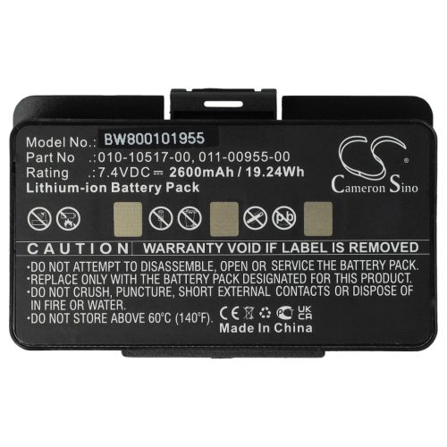 VHBW GPS Akku 010-10517-00, 010-10517-01, 011-00955-00, 01070800001 - 2600 mAh 8,4 V Li-Ion