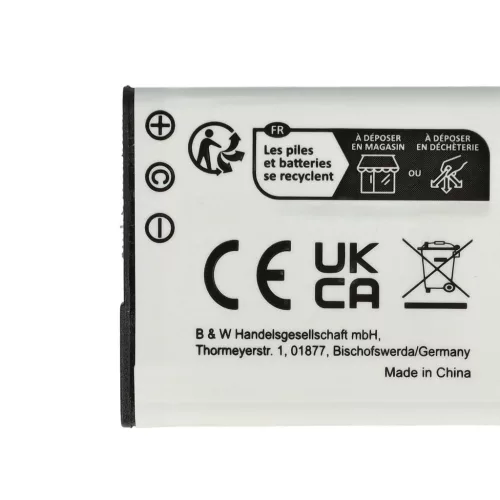 VHBW Sony NP-BN1 battery - 600 mAh, 3.6 V, Li-Ion