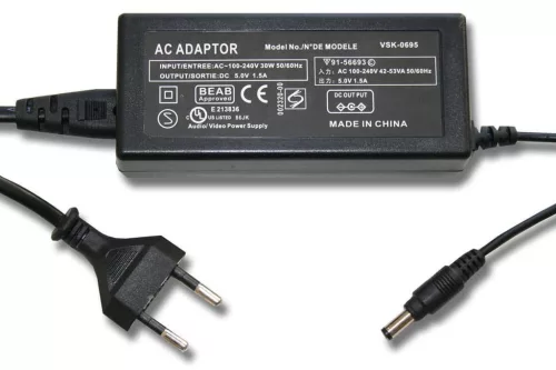 VHBW Power Supply 6AS93502E194251SV-AV30SV-AV20ASV-AV20USV-AV20 for Camera - 2 m, 5 V 1.6 A