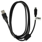 VHBW Olympus CB-USB6, CB-USB5, CB-USB8 USB Data Cable - 150 cm
