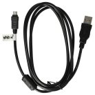 VHBW Olympus CB-USB6, CB-USB5, CB-USB8 USB Data Cable - 150 cm