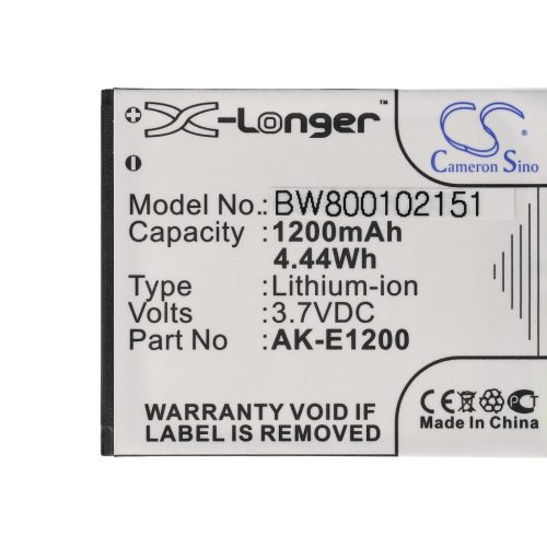 VHBW Senior mobile phone battery Emporia AK-E1200, BAT-E1200, AK-E1000 - 1200 mAh 3.7 V Li-Ion - Smartphone battery