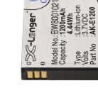 VHBW Senior mobile phone battery Emporia AK-E1200, BAT-E1200, AK-E1000 - 1200 mAh 3.7 V Li-Ion - Smartphone battery