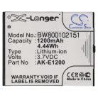 VHBW Senior mobile phone battery Emporia AK-E1200, BAT-E1200, AK-E1000 - 1200 mAh 3.7 V Li-Ion - Smartphone battery