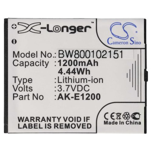 VHBW Senior mobile phone battery Emporia AK-E1200, BAT-E1200, AK-E1000 - 1200 mAh 3.7 V Li-Ion - Smartphone battery